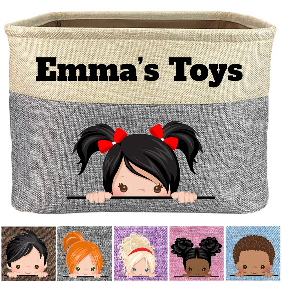 Personalized Toy Storage Box & Organizer For Kids
