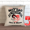 Hands Down - Worlds Best Dad Personalized Pillow Cover - 18