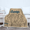 Grandpa/Daddy We Hugged This Personalized Blanket