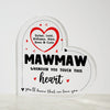 Mom When You Touch This Heart - Acrylic Plaque