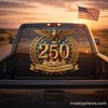 USA 250th Anniversary Eagle Car Window Decal Sticker — 1776-2026 Patriotic Vinyl | Truck, SUV, Car