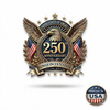 USA 250th Anniversary Eagle Car Window Decal Sticker — 1776-2026 Patriotic Vinyl | Truck, SUV, Car