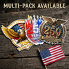 USA 250th Anniversary Eagle Car Window Decal Sticker — 1776-2026 Patriotic Vinyl | Truck, SUV, Car