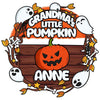 Custom Grandma's Halloween Pumpkins Metal Sign