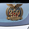 USA 250th Anniversary Eagle Car Window Decal Sticker — 1776-2026 Patriotic Vinyl | Truck, SUV, Car