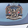 USA 250th Anniversary Eagle Car Window Decal Sticker — 1776-2026 Patriotic Vinyl | Truck, SUV, Car