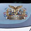 USA 250th Anniversary Eagle Car Window Decal Sticker — 1776-2026 Patriotic Vinyl | Truck, SUV, Car