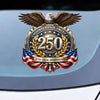 USA 250th Anniversary Eagle Car Window Decal Sticker — 1776-2026 Patriotic Vinyl | Truck, SUV, Car
