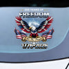 USA 250th Anniversary Eagle Car Window Decal Sticker — 1776-2026 Patriotic Vinyl | Truck, SUV, Car