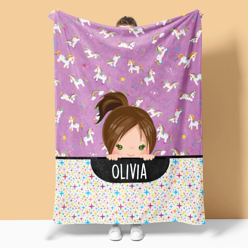 Personalized Kid's Name & Graphic Blanket