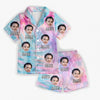 Personalized Face & Name Ice Silk Pajama Set