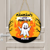 Grandma’s Little Monsters Personalized Halloween Wooden Door Sign
