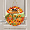 Grandma’s Little Pumpkins Personalized Fall Wooden Door Sign