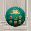 Grandma’s Little Pumpkins Personalized Halloween Wooden Door Sign