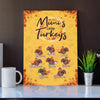 Grandma’s Little Turkey Personalized Wall Art Canvas