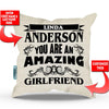 Amazing Partner Personalized Throw Pillow with Insert