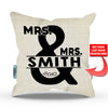 Mr and Mrs Personalized Throw Pillow Cover – Style 2 - 18
