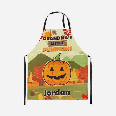Grandma’s Little Pumpkins Fall Personalized Apron