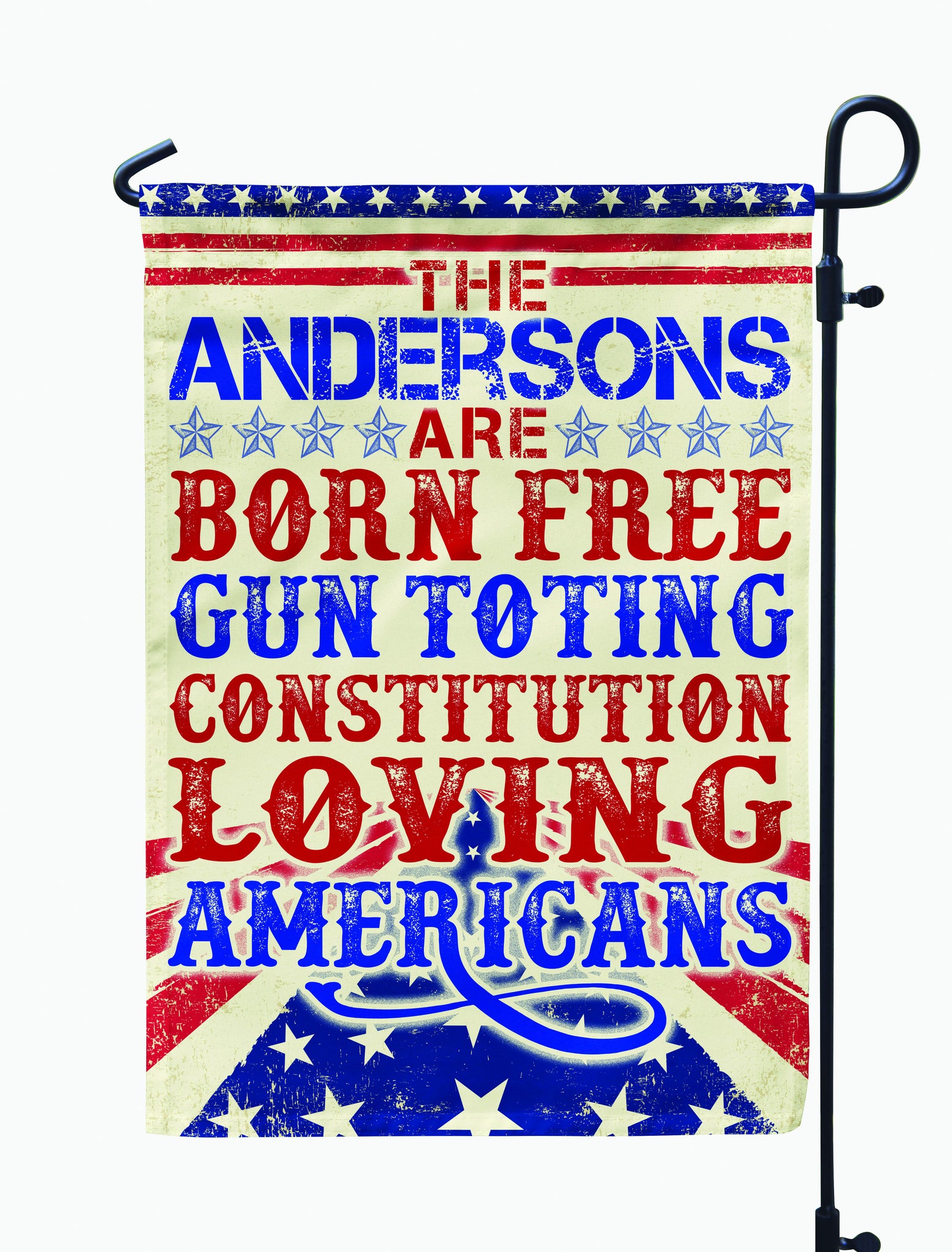 Born Free Americans Personalized Flag