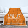 Daddy Raised Personalized Blanket