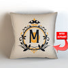 Alphabet Themed Personalized Throw Pillow Cover - 18