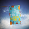 Thanksgiving Family Gathers Here Personalized Flag