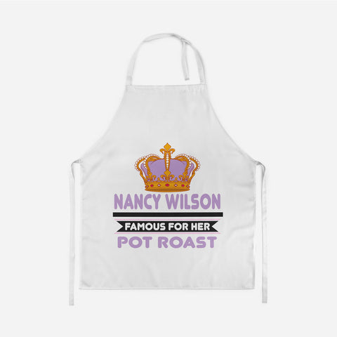 Famous For Her Personalized Apron