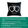 Husband and Wife Personalized Throw Pillow with Insert