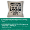 Amazing Partner Personalized Throw Pillow with Insert