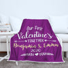 Our First Valentine's Together Personalized Blanket - Style 1