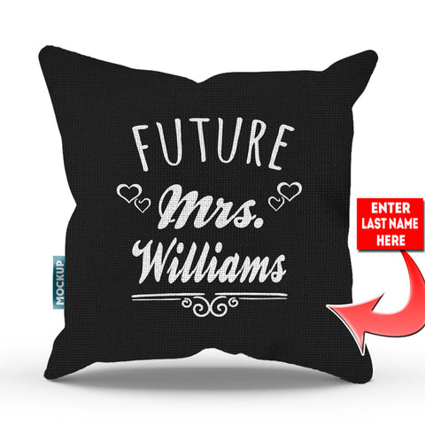 Future Mrs Personalized Pillow Cover