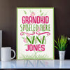 Grandkids Spoiled Here Wall Art Personalized Canvas