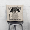 Grandad is The Best Personalized Throw Pillow with Insert