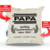 Spoiling Grandkids Since Personalized Throw Pillow Cover - 18