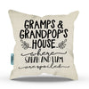 Grandma & Grandad's House Personalized Pillow Cover - 18