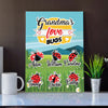 Grandma’s Love Bugs Personalized  Wall Art Canvas