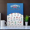 Grandma’s Little Snow Buddies Personalized Wall Art Canvas