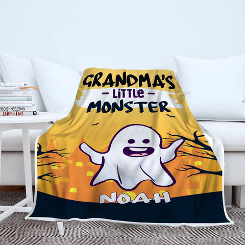 Grandma’s Monsters Halloween Personalized Blanket