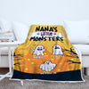 Grandma’s Monsters Halloween Personalized Blanket