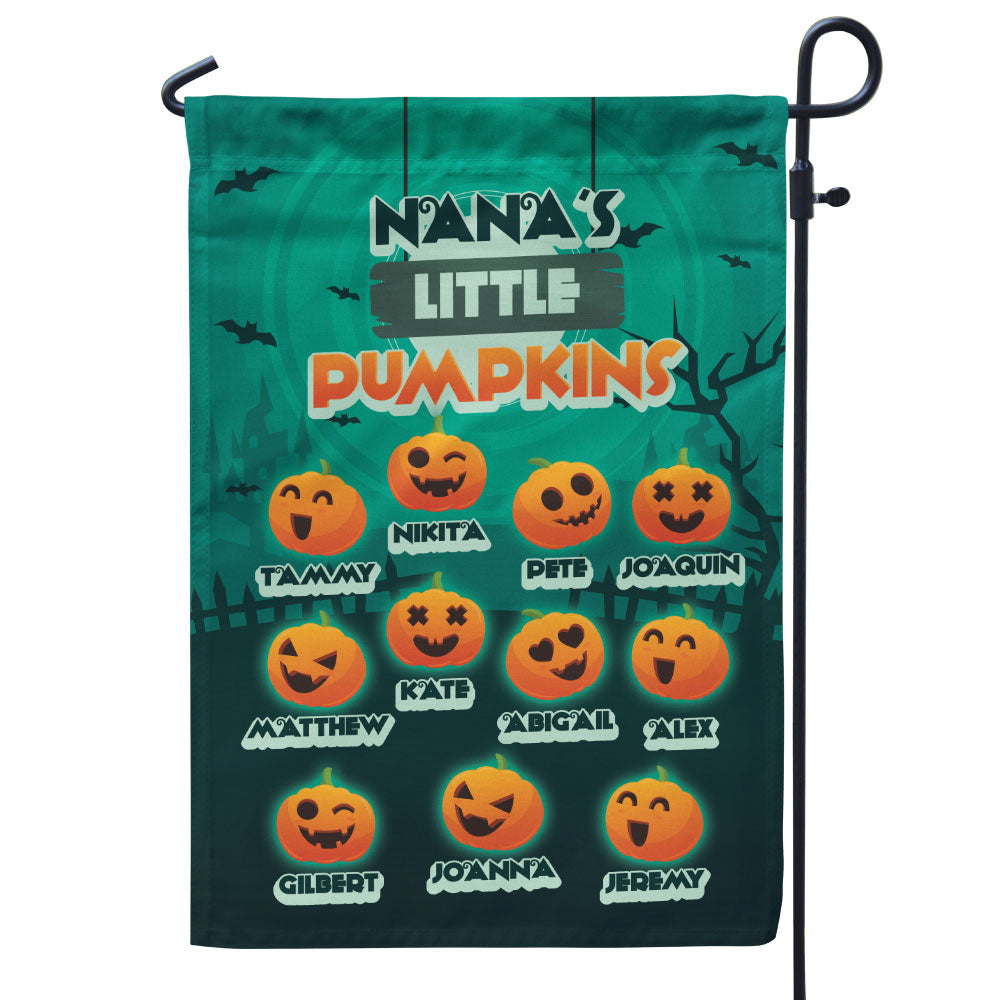 Grandma’s Little Pumpkins Halloween Personalized Flag
