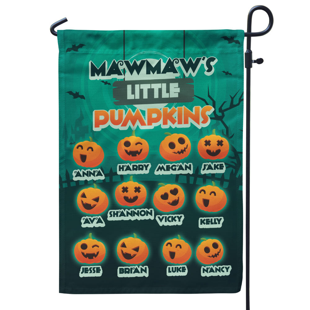 Grandma’s Little Pumpkins Halloween Personalized Flag