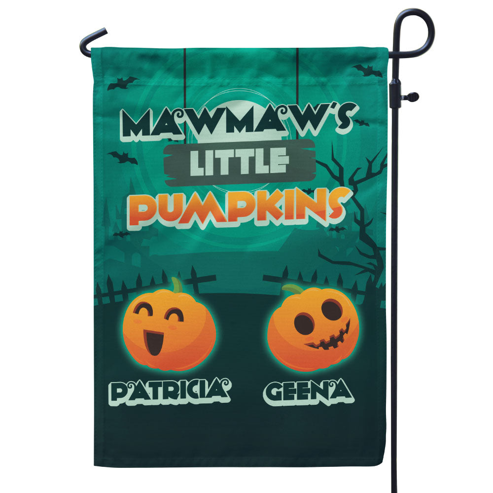 Grandma’s Little Pumpkins Halloween Personalized Flag