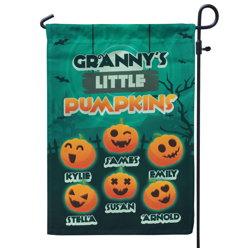 Grandma’s Little Pumpkins Halloween Personalized Flag