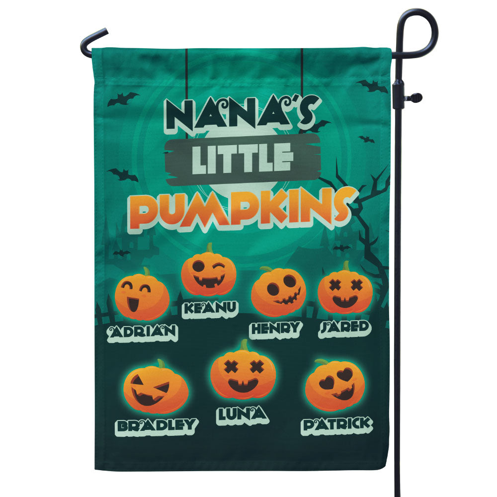 Grandma’s Little Pumpkins Halloween Personalized Flag