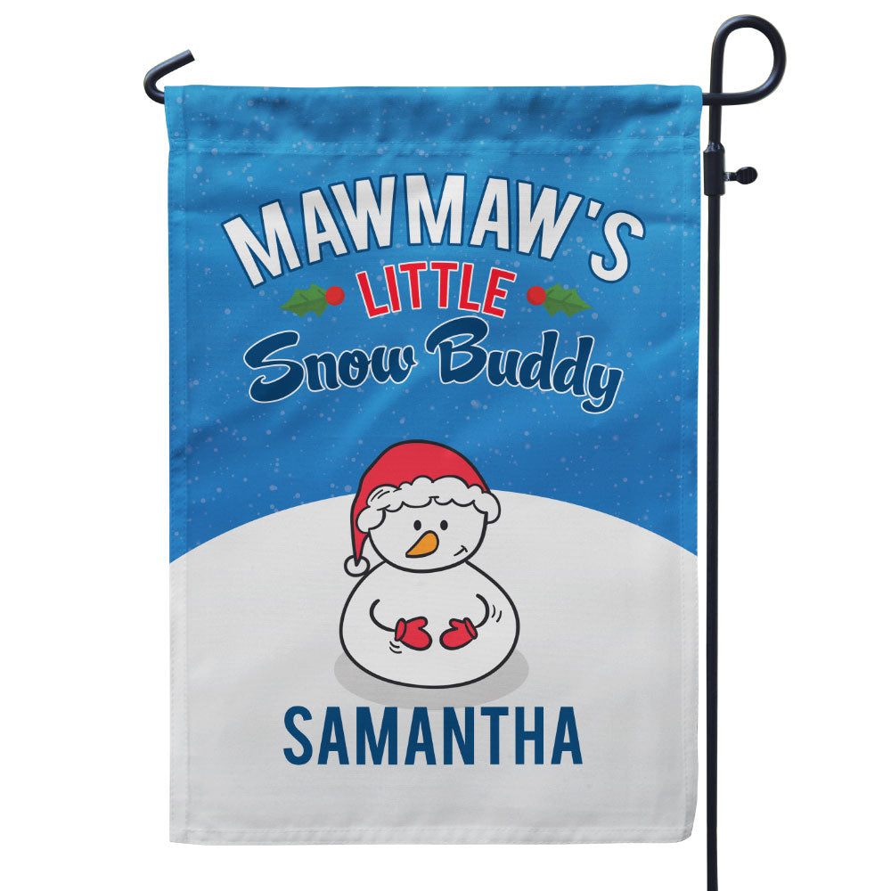 Grandma’s Little Snow Buddies Personalized Flag