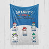 Grandma’s Little Snow Buddies Personalized Blanket