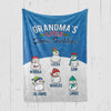 Grandma’s Little Snow Buddies Personalized Blanket