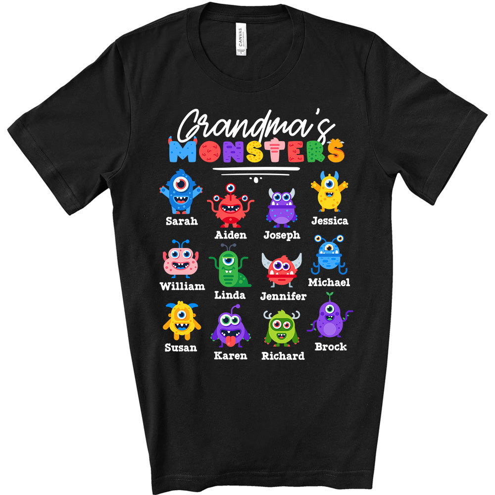 Grandma's Monsters Halloween Personalized T-Shirt