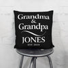 Grandma and Grandpa Personalized Throw Pillow with Insert