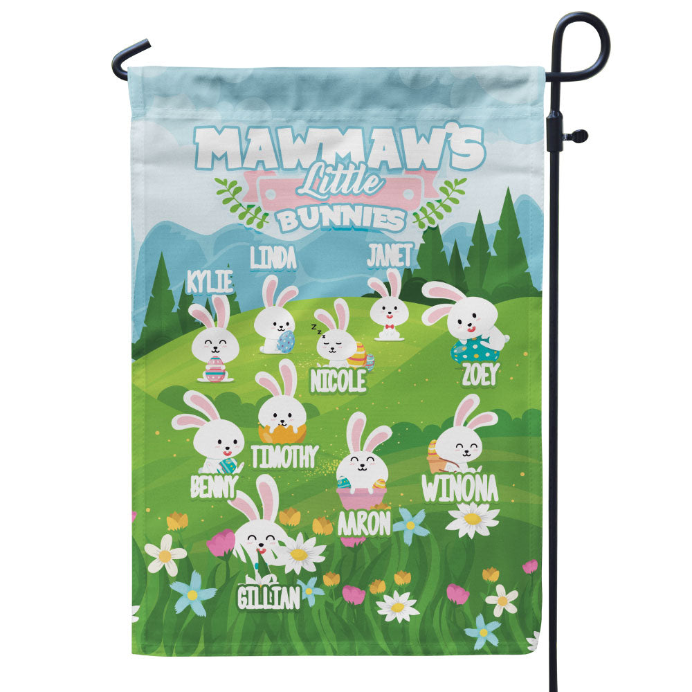 Grandma’s Little Bunnies Personalized Flag
